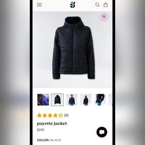 Black Payette Women's Puffer Jacket